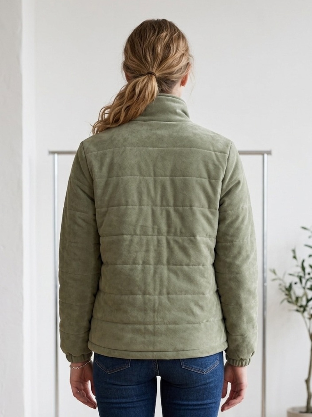 Women Quilted Zip-Up Jacket - Picture 3 of 7
